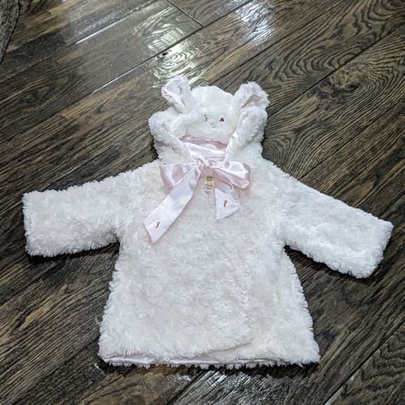 NWT Gap Sherpa Bear Bunny one-piece Gray Cream SOLD OUT ITEM Warm Zipper